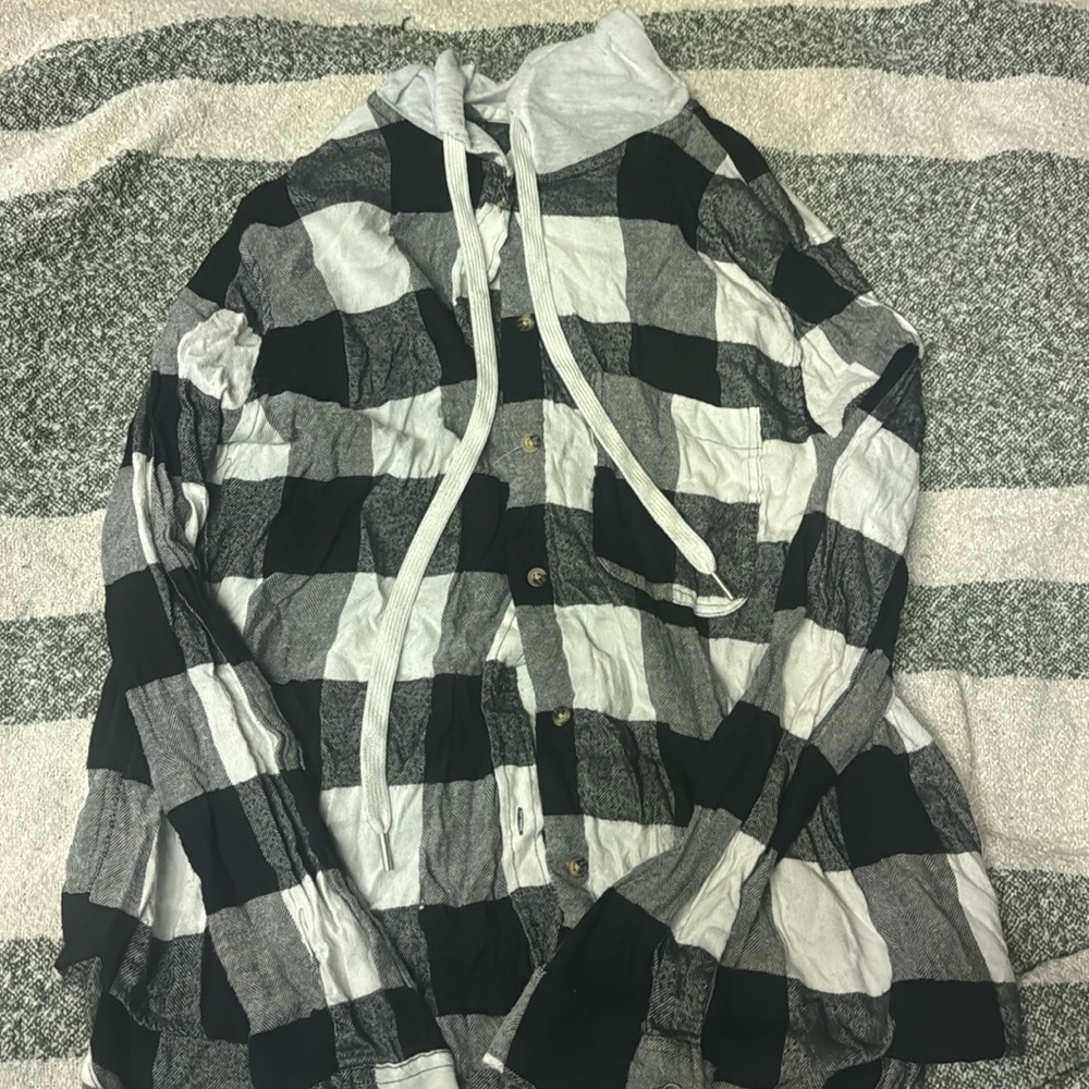 Flannel with Hoodie